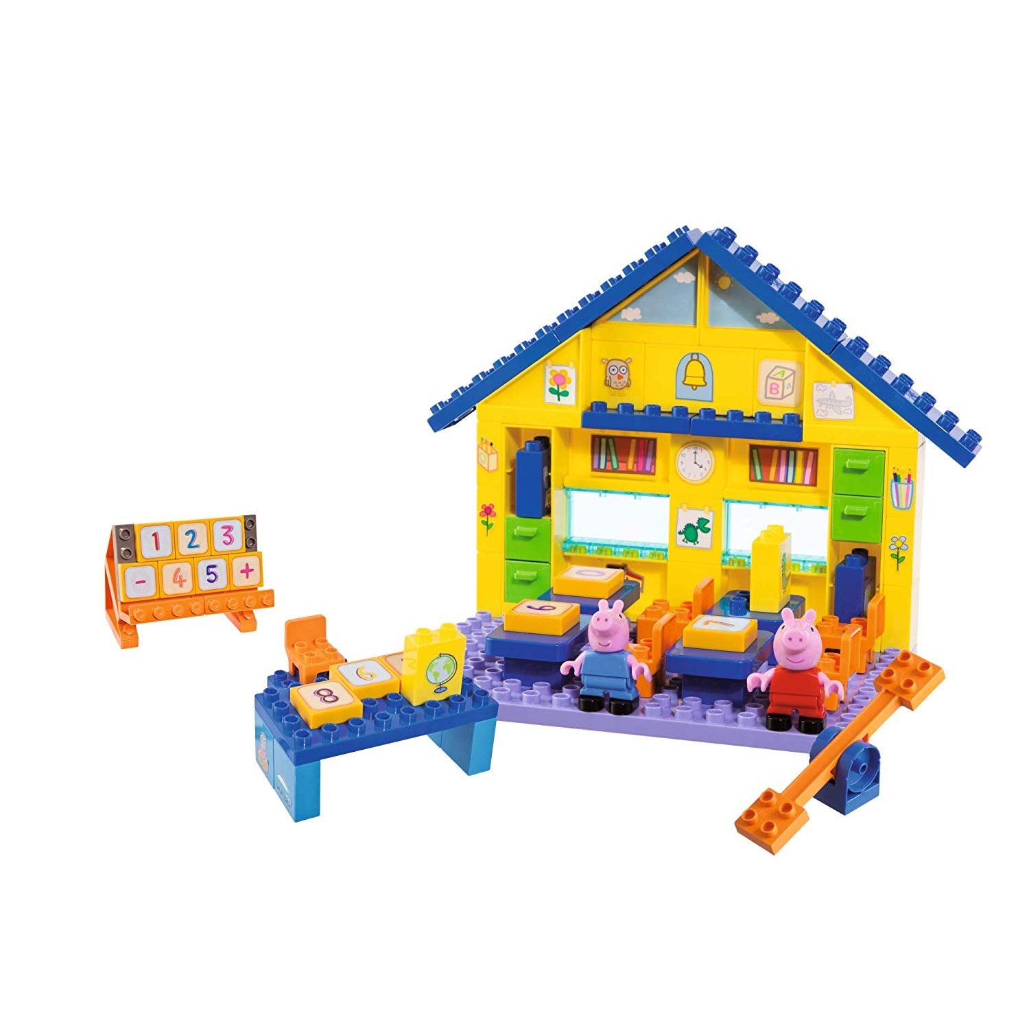 Big 800057075 PlayBIG Bloxx Peppa Pig Spielset Schule