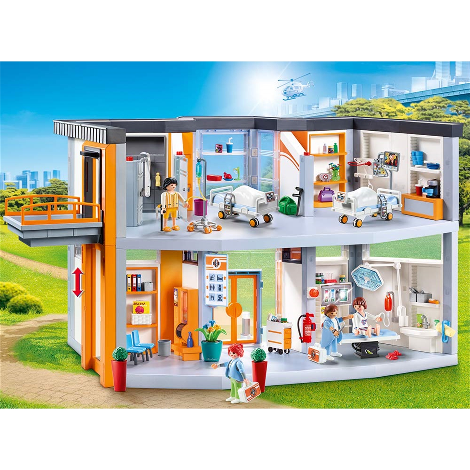 Playmobil Kinder-Krankenzimmer City Life NEU OVP Krankenhaus 6444 